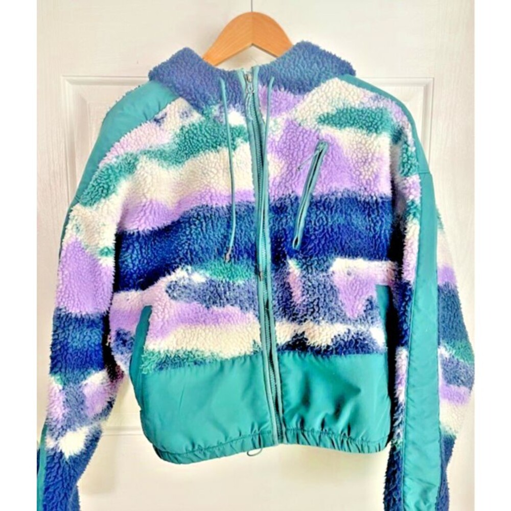 Alpine Design  fleece Jacket Women's Size Medium Soft Green Purple